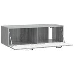 vidaXL Meuble TV mural Sonoma gris 98 x 41 x 30 cm Bois d'ingénierie