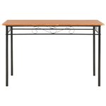 vidaXL Table à manger Marron 120x70x75 cm MDF