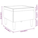 vidaXL Tabouret avec pieds en bois Marron Velours