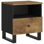 vidaXL Tables de chevet 2 Pièces Bois de manguier solide et d'ingénierie