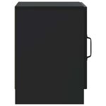 vidaXL Cabinet de chevet Noir 43 x 34 5 x 47 cm Bois d'ingénierie