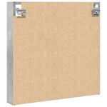 vidaXL Armoire à vitrine gris béton 60x8 5x58 cm bois d'ingénierie