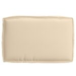 vidaXL Coussin pour assise de palette Beige 60 x 40 x 8 cm