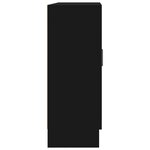 vidaXL Bibliothèque Noir 82 5x30 5x80 cm Bois d'ingénierie