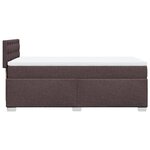 vidaXL Sommier à lattes de lit avec matelas Marron foncé 80x200 cm