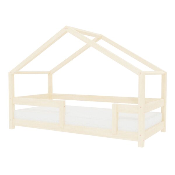 Lit cabane enfant LUCKY 90 x 200 bois naturel
