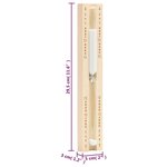 vidaXL Minuterie à sable pour sauna 15 minutes Bois massif de pin