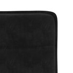 vidaXL Chaises à manger lot de 6 noir velours