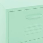 vidaXL Armoire de rangement Vert menthe 42 5x35x101 5 cm Acier