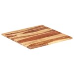 vidaXL Dessus de table Bois solide 25-27 mm 80x80 cm