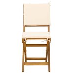 vidaXL Chaises de bistrot d'extérieur avec coussin 6 Pièces Crème blanc