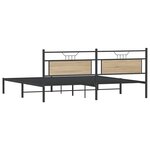 vidaXL Cadre de lit sans matelas chêne sonoma 193x201 cm