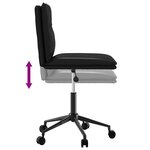 vidaXL Chaises à manger lot de 2 noir similicuir