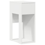 vidaXL Support de tour d'ordinateur avec tiroir blanc 30x44x74 cm