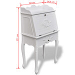 vidaXL Bureau en style français Bois