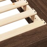 vidaXL Cadre de lit chêne marron 120x190 cm bois d'ingénierie