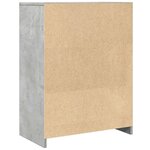 vidaXL Armoire de salle de bain Gris béton 60x33x80 cm Aggloméré