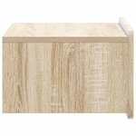 vidaXL Cabinet de chevet mural Chêne Sonoma 49 x 34 5 x 24 cm