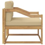 vidaXL Sofa de milieu extérieur Polyester Blanc