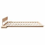 vidaXL Cadre de lit Marron 200 x 200 cm bois