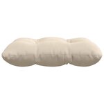 vidaXL Coussins de siège 4 Pièces Beige 45 x 45 cm Tissu en microfibre