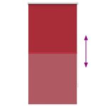 vidaXL Store enrouleur occultant rouge 60 x 120 cm