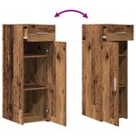 Buffet vidaXL en vieux bois 30x42 5x93 cm en bois d'ingénierie