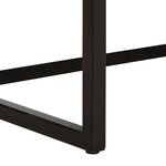 vidaXL Canapé à 3 places Marron Cuir de chèvre véritable