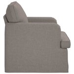 vidaXL Canapé Taupe 84 x 80 x 85 cm tissu