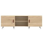 vidaXL Meuble TV chêne sonoma 150x30x50 cm bois d'ingénierie