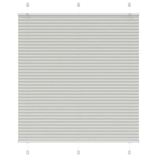 vidaXL Store plissé gris clair 115x100cm largeur du tissu 114 4cm