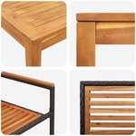 vidaXL Ensemble de salle à manger pour jardin 5 Pièces Noir Poly rotin
