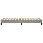 vidaXL Cadre de lit sans matelas gris clair 100x200 cm velours