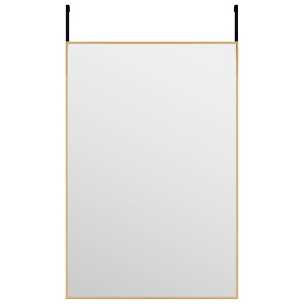 vidaXL Miroir de porte Doré 40x60 cm Verre et aluminium