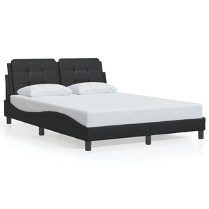 vidaXL Cadre de lit sans matelas noir 140x200 cm similicuir