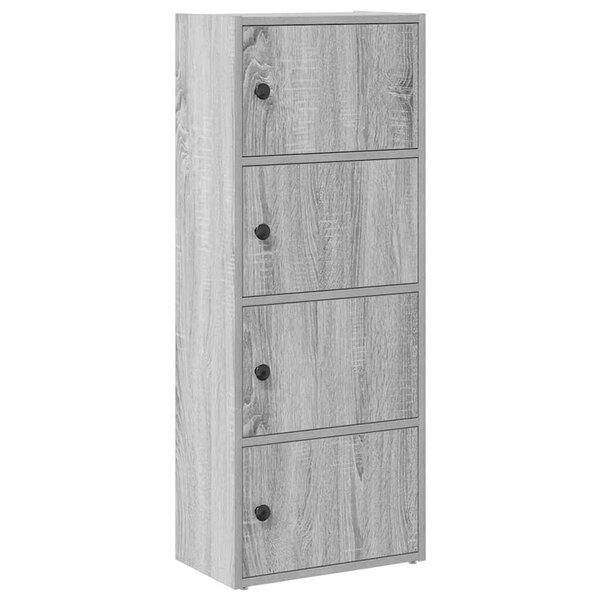 vidaXL Bibliothèque sonoma gris 40x24x102 cm bois d'ingénierie