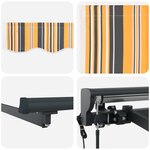 vidaXL Auvent rétractable électrique 3 5 x 2 5 m