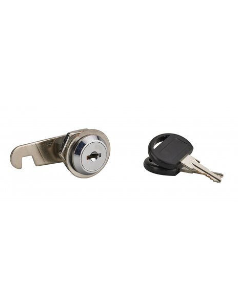 THIRARD - Batteuse avec came pour boîte aux lettres  nickel  longueur 18mm  2 clés - THIRARD