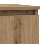 vidaXL Buffet chêne artisanal 57x34x76 cm bois d'ingénierie
