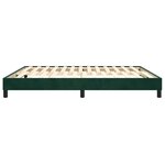 vidaXL Cadre de lit vert foncé 160x200 cm velours