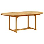 vidaXL Ensemble à Manger de jardin 7Pièces bois d'acacia solide textilène