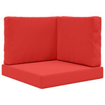vidaXL Coussin de canapé d'extérieur Polyester Rouge 60 x 60 cm