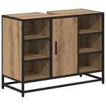 vidaXL Ensemble de mobilier de salle de bain 2 Pièces Chêne artisanal