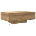 vidaXL Table Basse chêne artisanal 85 x 55 x 31 cm Bois d'ingénierie