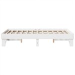 vidaXL Cadre de lit sans matelas blanc 120x190 cm bois de pin massif