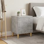 vidaXL Cabinet de chevet 2 pc Gris béton 43 x 34 5 x 50 cm