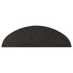 vidaXL Tapis d'escalier auto-adhésifs 10 Pièces noir 56x17x3 cm