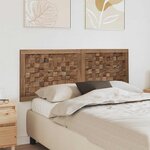 vidaXL Tête de lit Naturel Bois de teck massif