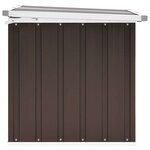 vidaXL Coffre de rangement de jardin Marron 129x67x65 cm
