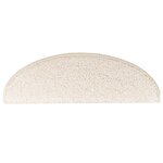 vidaXL Tapis d'escalier 10 Pièces 65x21x4 cm Blanc